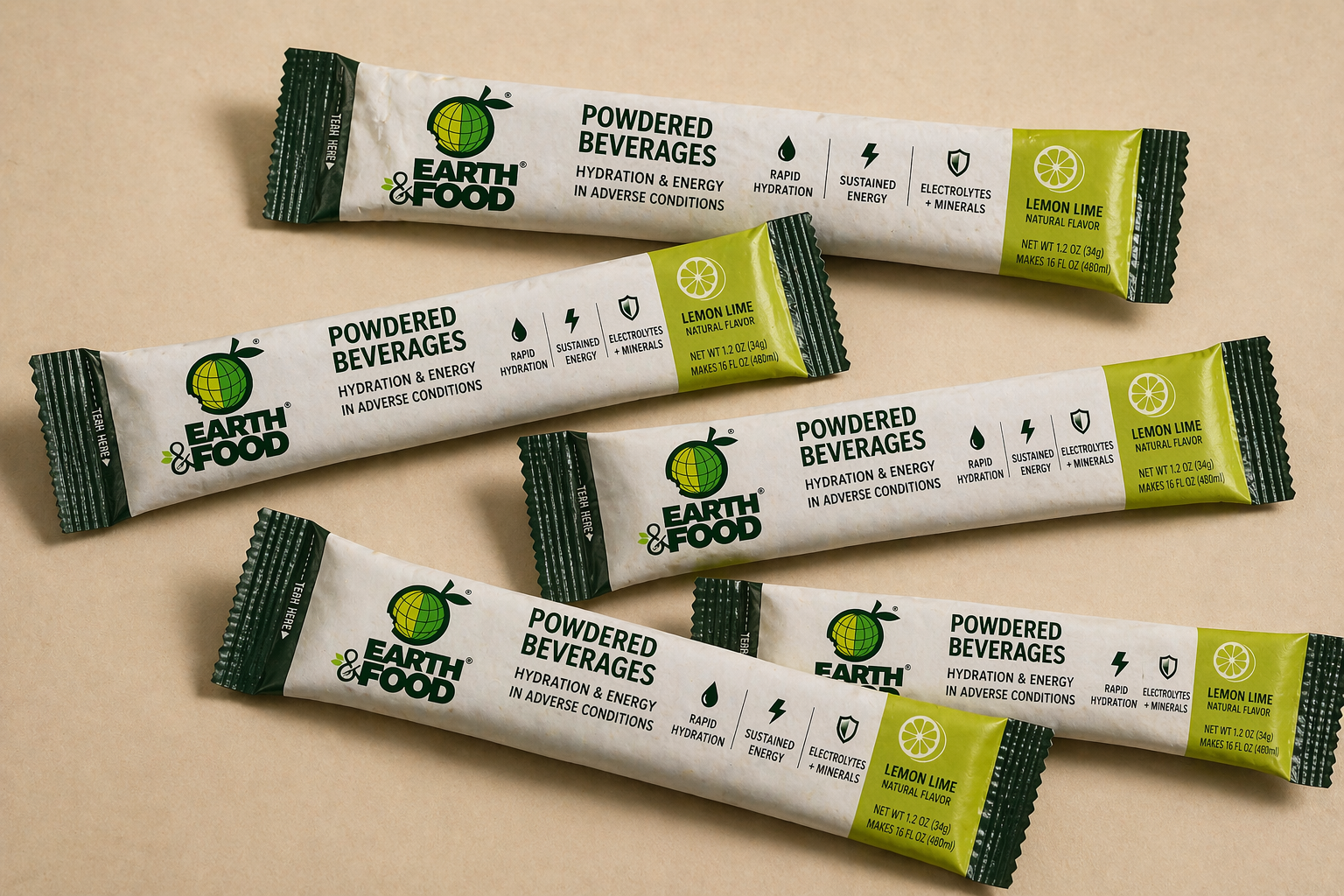 Powdered mixes, Earth & Food